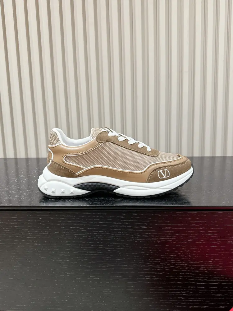 Valentino new style embroidered micro logo contrasting casual sports shoes