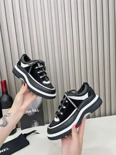 Chanel early spring casual sneakers thick sole
