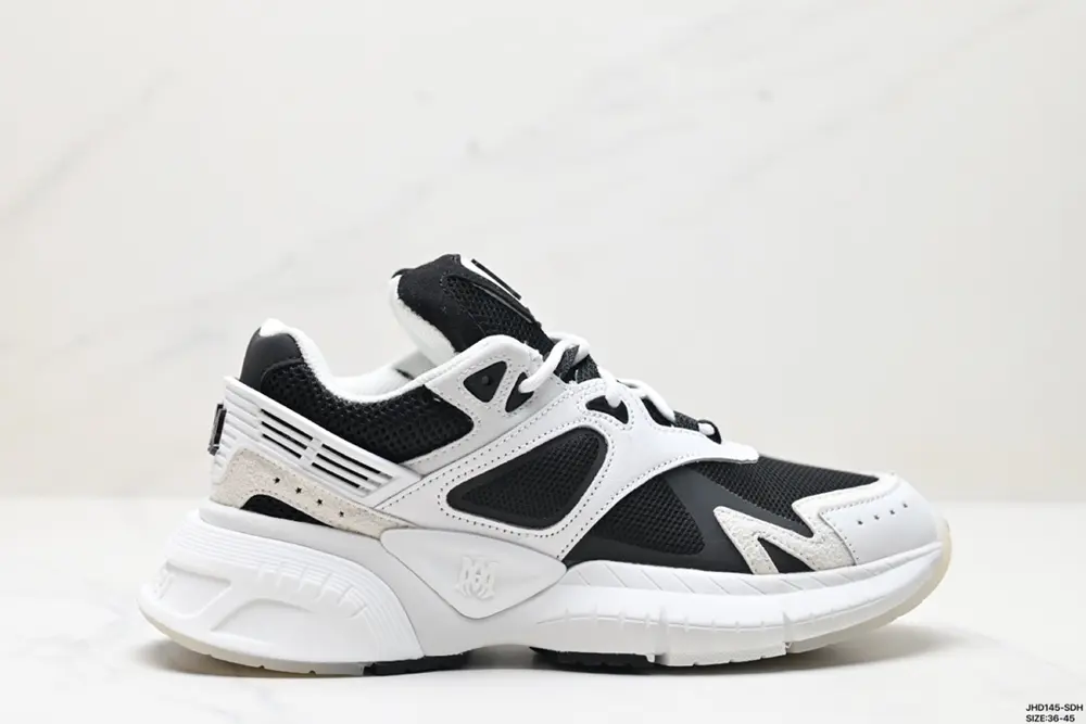 AMIRI RUNNER leather round toe comfortable low-top lifestyle casual shoes