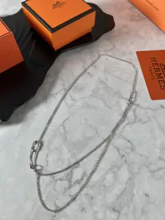 HERMES Brooch Necklace