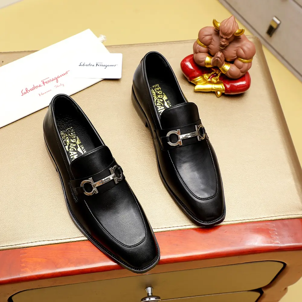 Salvatore Ferragamo leather shoes Official website original 1:1 mold