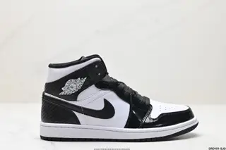 NIKE Air Jordan 1 Retro Mid AJ1 Jordan Generation Mid-top Classic Retro Culture Leisure 852542-010