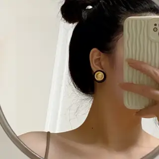CHANEL style ear clips Earrings