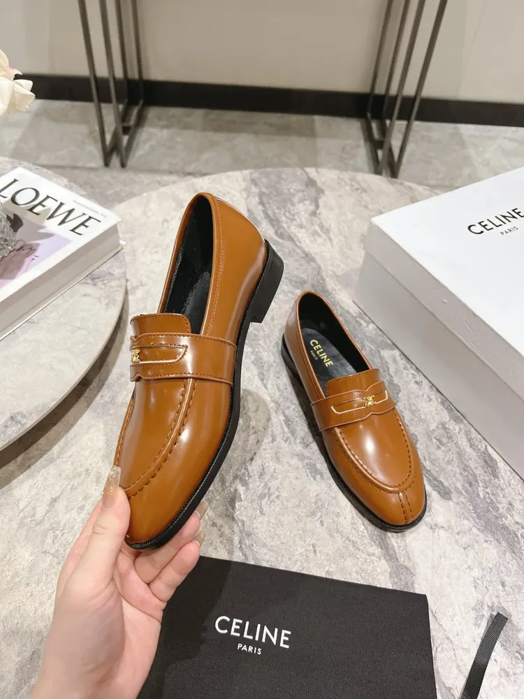 Celine Autumn and Winter Arc de Triomphe loafers
