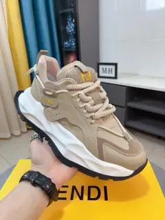 Fendi casual shoes Original high quality Upper imported cowhide upper stitching leather