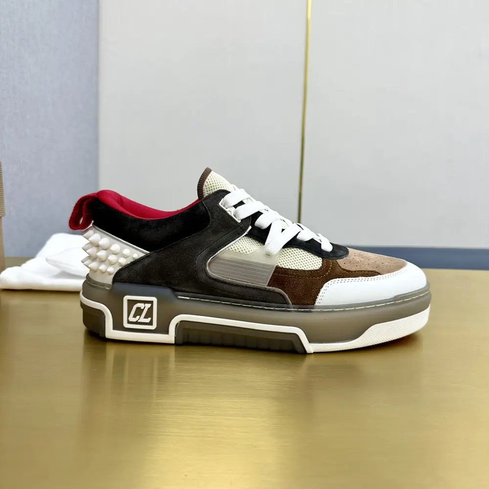 Christian Louboutin ASTROLOUBI unisex thick-soled sneakers with red soles are a perfect