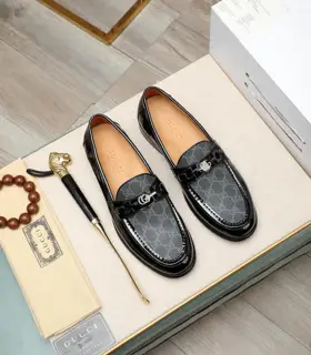 Gucci formal leather shoes Italy imported cowhide + top imported water-dyed cowhide lining