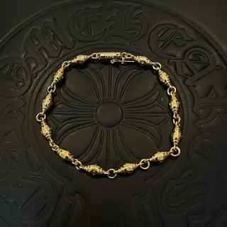 Chrome Hearts classic yellow gold vintage bracelet