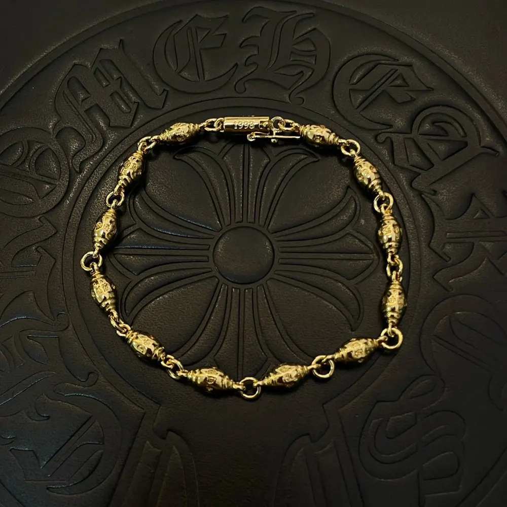 Chrome Hearts classic yellow gold vintage bracelet