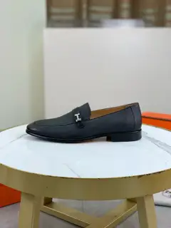 Hermès Men’s Fashion Formal and Casual Leather Shoes Slip-on Style