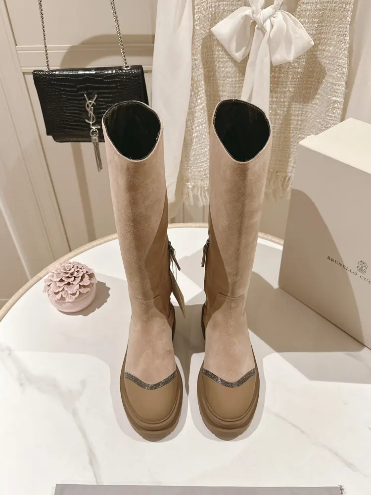 Brunello Cucinelli boots The classic inspiration from loafers defines the modern elegance