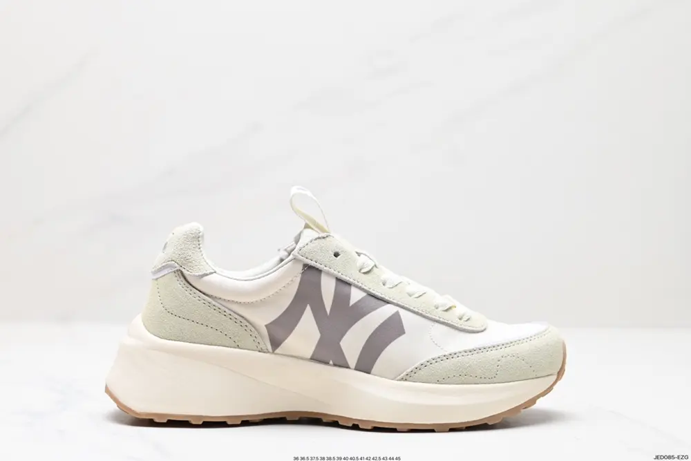 MLB height-enhancing retro NY big logo suede thick sole men’s and women’s dad shoes couple 32SHX1111