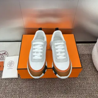 Hermes 2024 autumn and winter classic couple style Bouncing casual lace-up versatile sports