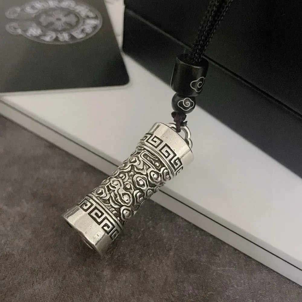 Chrome Hearts Classic Retro Cloud Pendant Classic Retro Rope Necklace