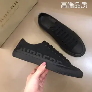 BURBERRY men’s classic casual canvas shoes