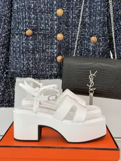 Hermès/Hermès classic H thick-soled sandals