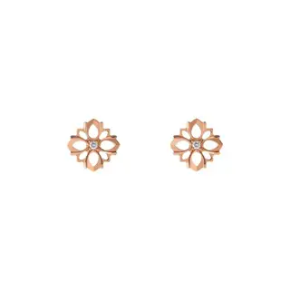 Gucci Flora series 18K gold diamond earrings for women
