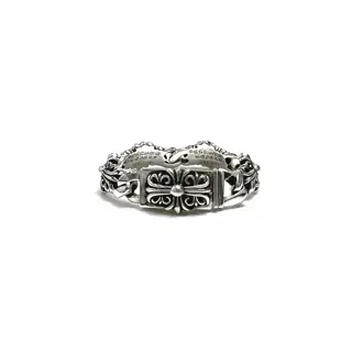 Chrome Hearts Wide Keeper Cross Bracelet