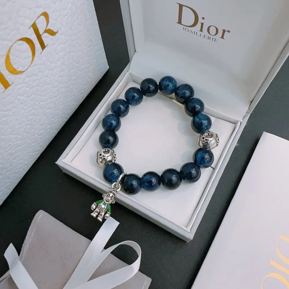 DIOR Multi-element agate Thai silver style bracelet