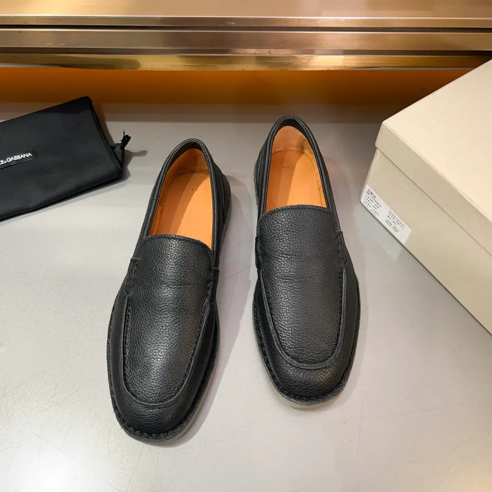 Dolce & Gabbana New Florio series soft suede moccasins
