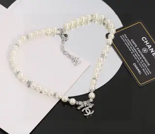 Chanel 100th Anniversary Pearl Necklace and Clavicle Chain