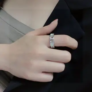 Dior full diamond series CD letter ring