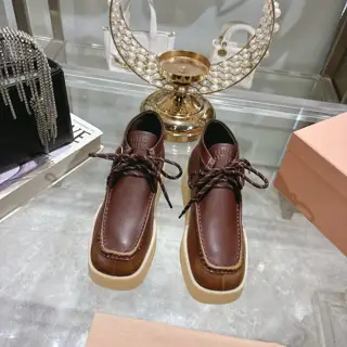 Miu Miu Miu autumn and winter new thick-soled short boots