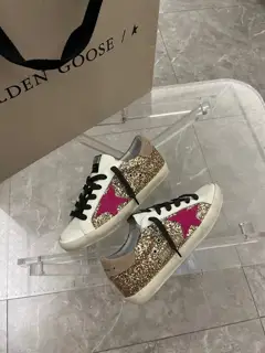 Golden Goose Leopard Tail Couple Style Shoes