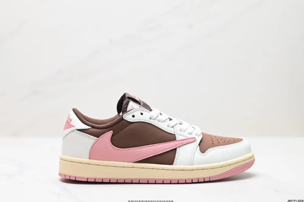 Nike AJ1 reverse hook Travis Scott x Air Jordan 1 ” Reverse Mocha “AJ1 Joe 1 TS Lightning LX1988-900