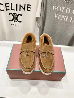 Loro piana furry shoes