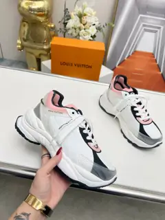 Louis Vuitton Run 55 sneakers combine mesh fabric