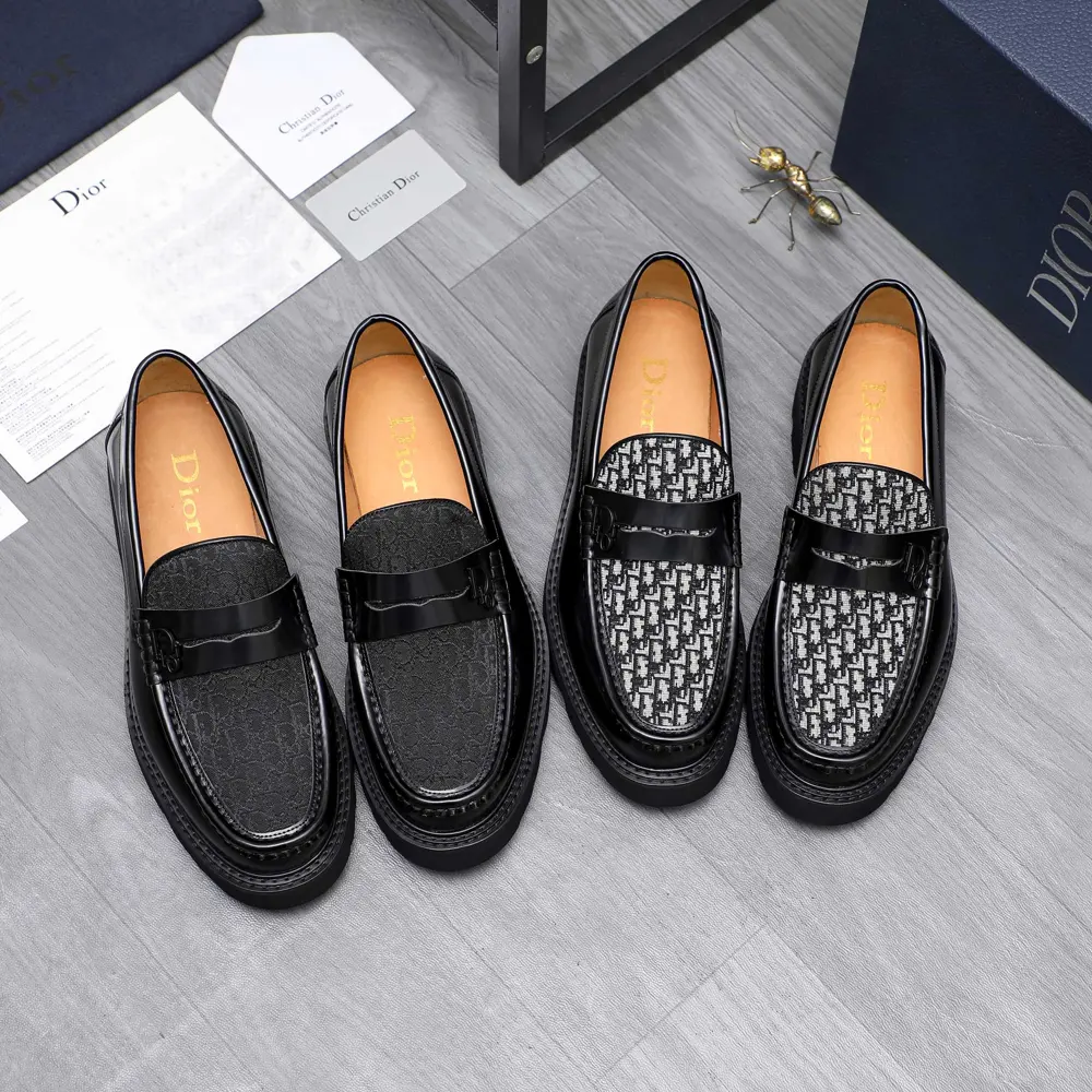 Dior business casual slip-on shoes