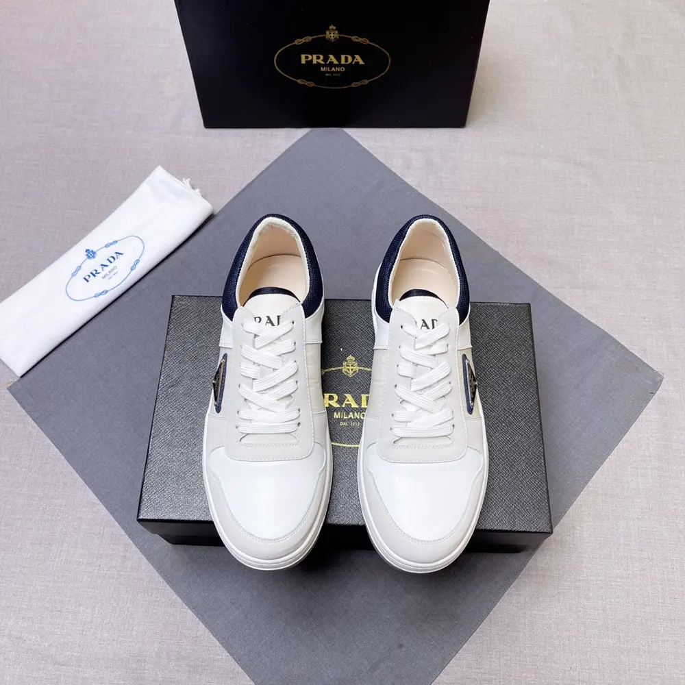 Prada men’s leather sneakers