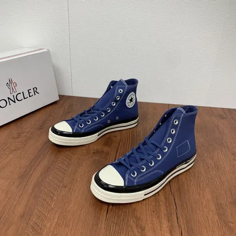 Moncler heavyweight three-party joint Chinese canvas sneakers