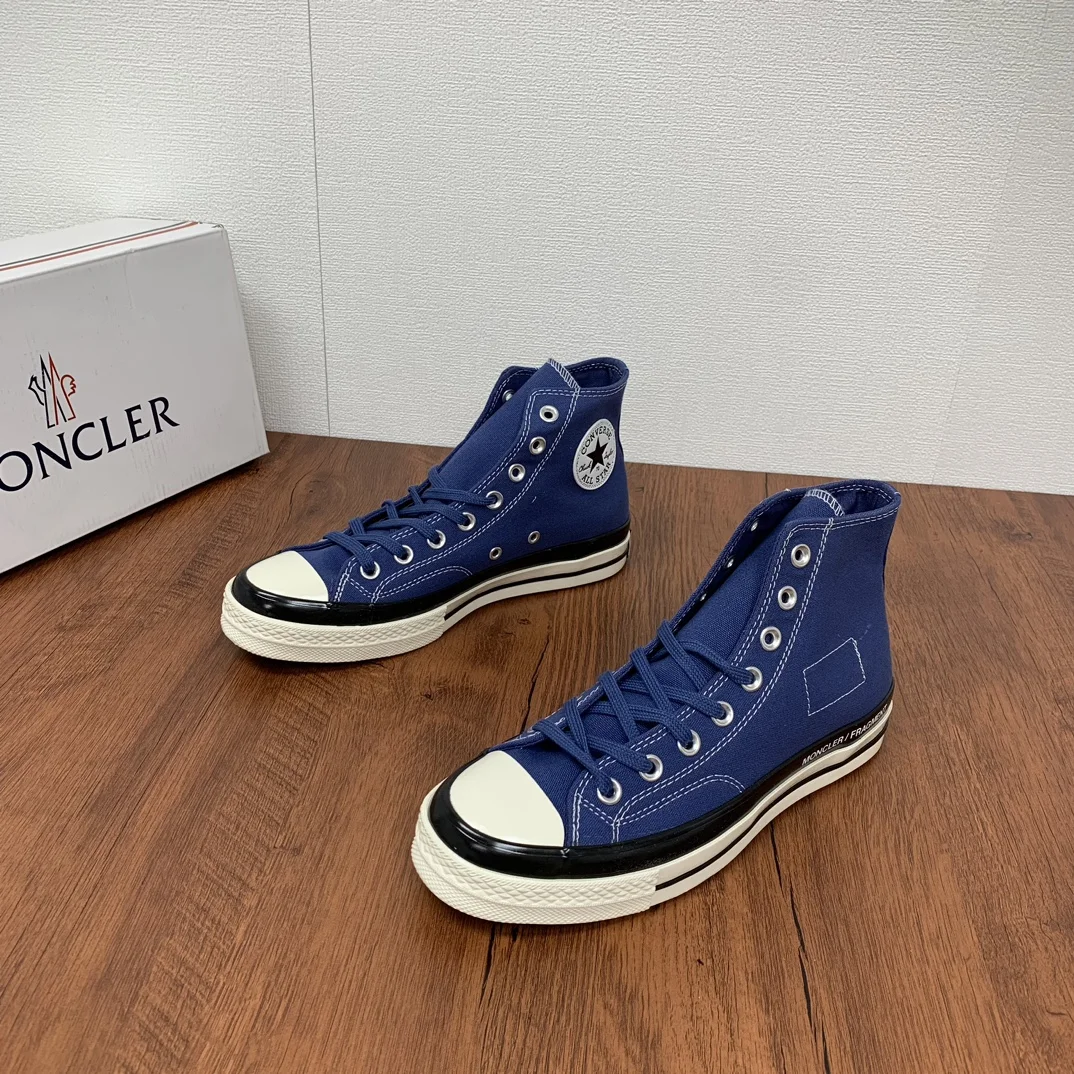 Moncler heavyweight three-party joint Chinese canvas sneakers