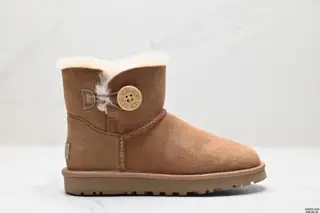 UGG Bailey Button II Boot sheepskin warm and non-slip plus velvet short mid-tube snow boots
