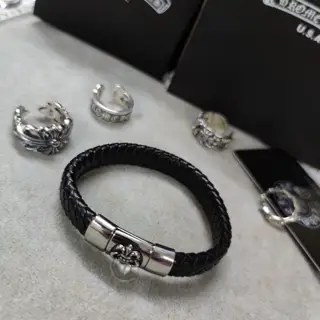 Chrome Hearts leather bracelet