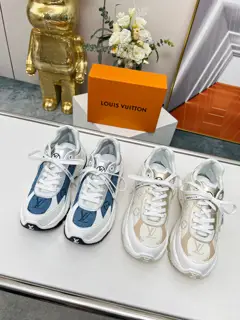 Louis Vuitton Run 55 sneakers combine mesh fabric