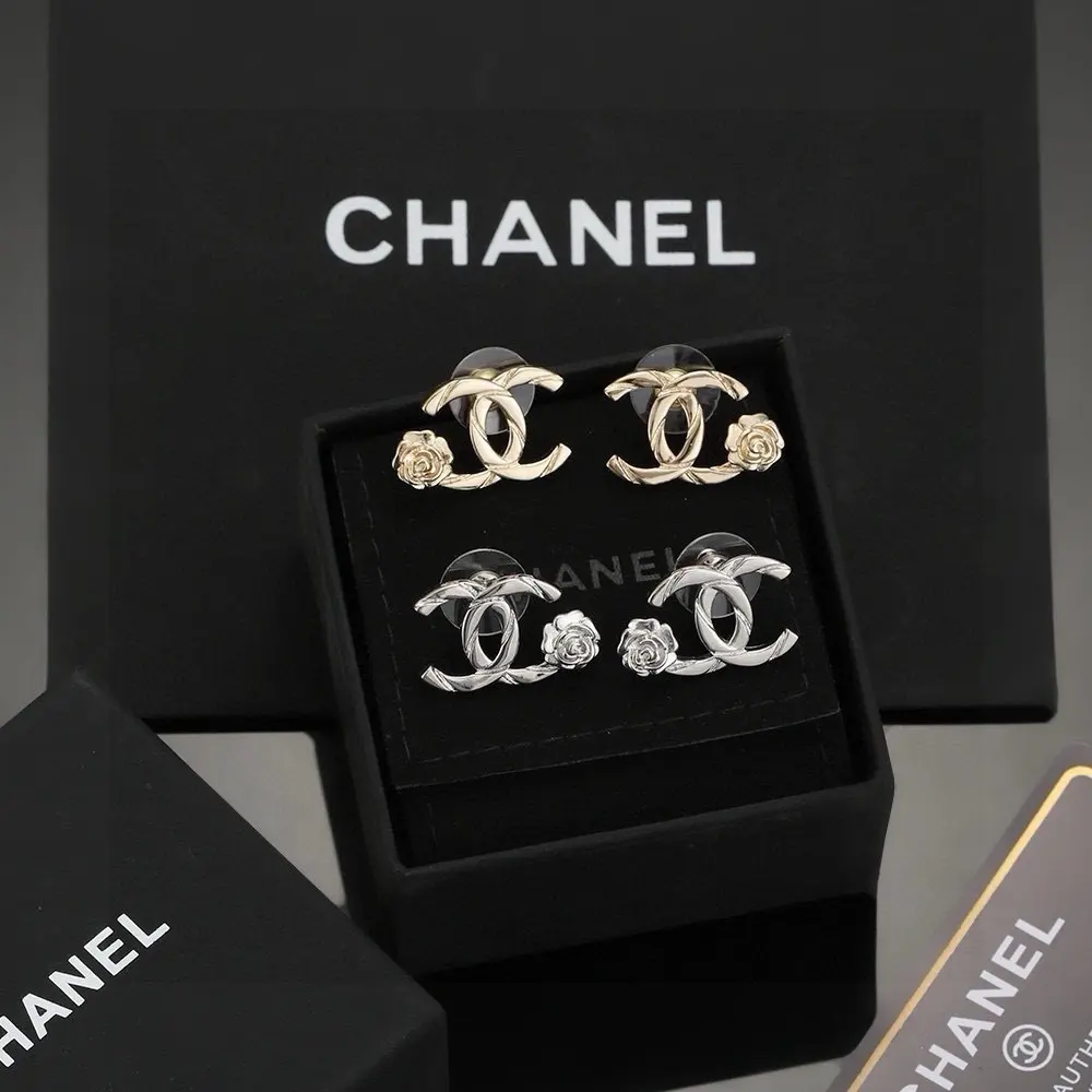 Chanel Classic CC Delicate Stud Earrings