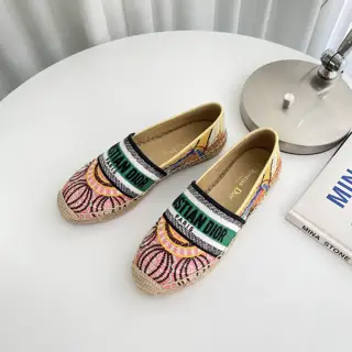 Dior embroidered jacquard pattern counter synchronous new fisherman shoes