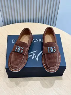 Dolce & Gabbana New Florio series soft suede moccasins