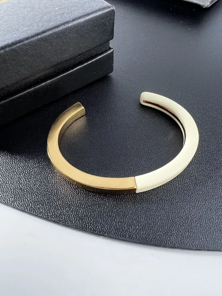Yves Saint Laurent metal-on-resin vintage bracelet