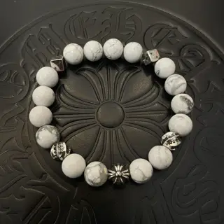 Chrome Hearts Classic Retro Multi-element White Turquoise Bracelet