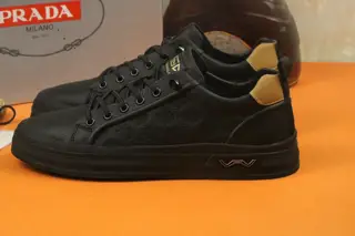 Prada Italian men’s shoes are featured on the cover of the quarterly fashion magazine