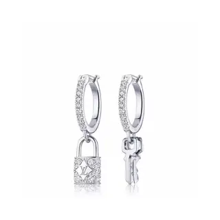 Louis Vuitton padlock key earrings