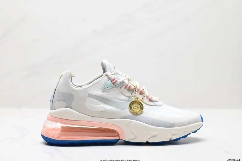 Nike Air Max 270 React Air Cushion Shock Absorption Wear-Resistant Casual Running Shoes