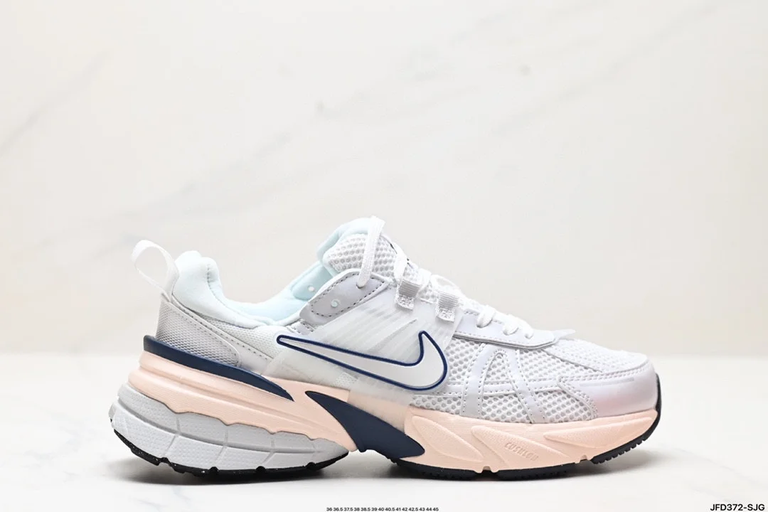 Nike V2K RUN running shoes retro style mesh breathable sports shoes gray and silver tight FD0736-004
