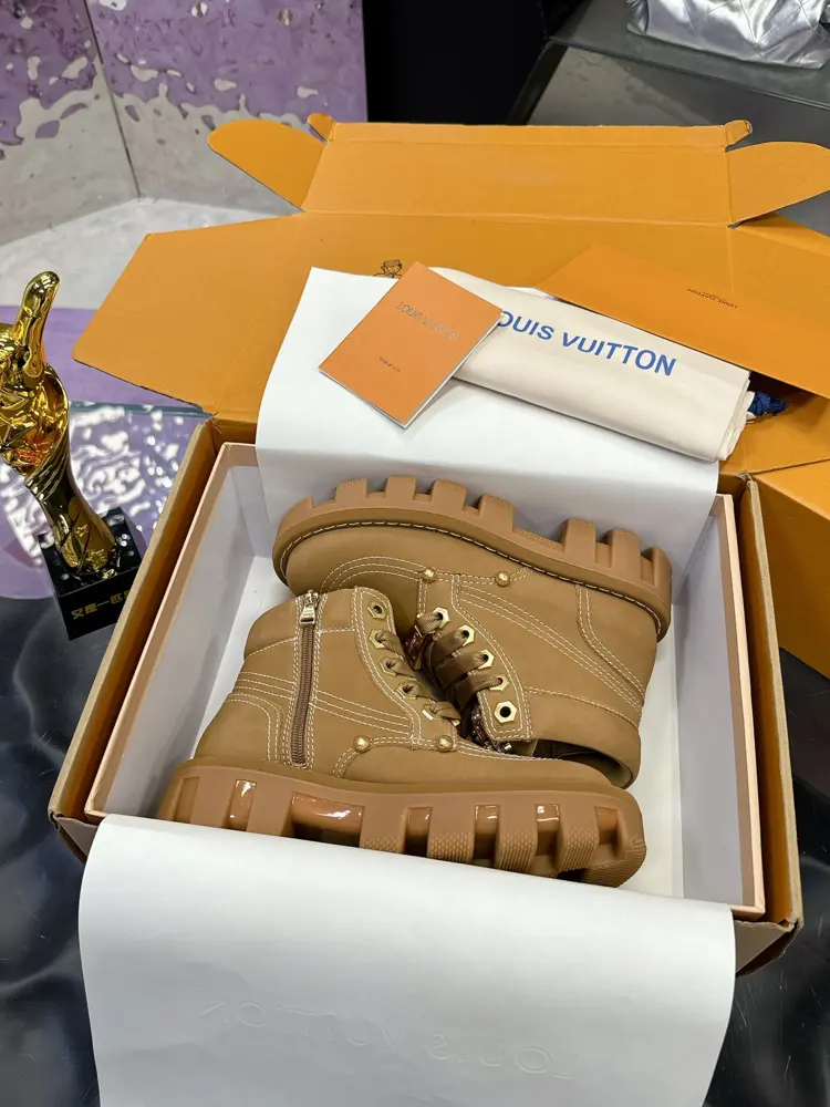 Louis Vuitton yellow boots series