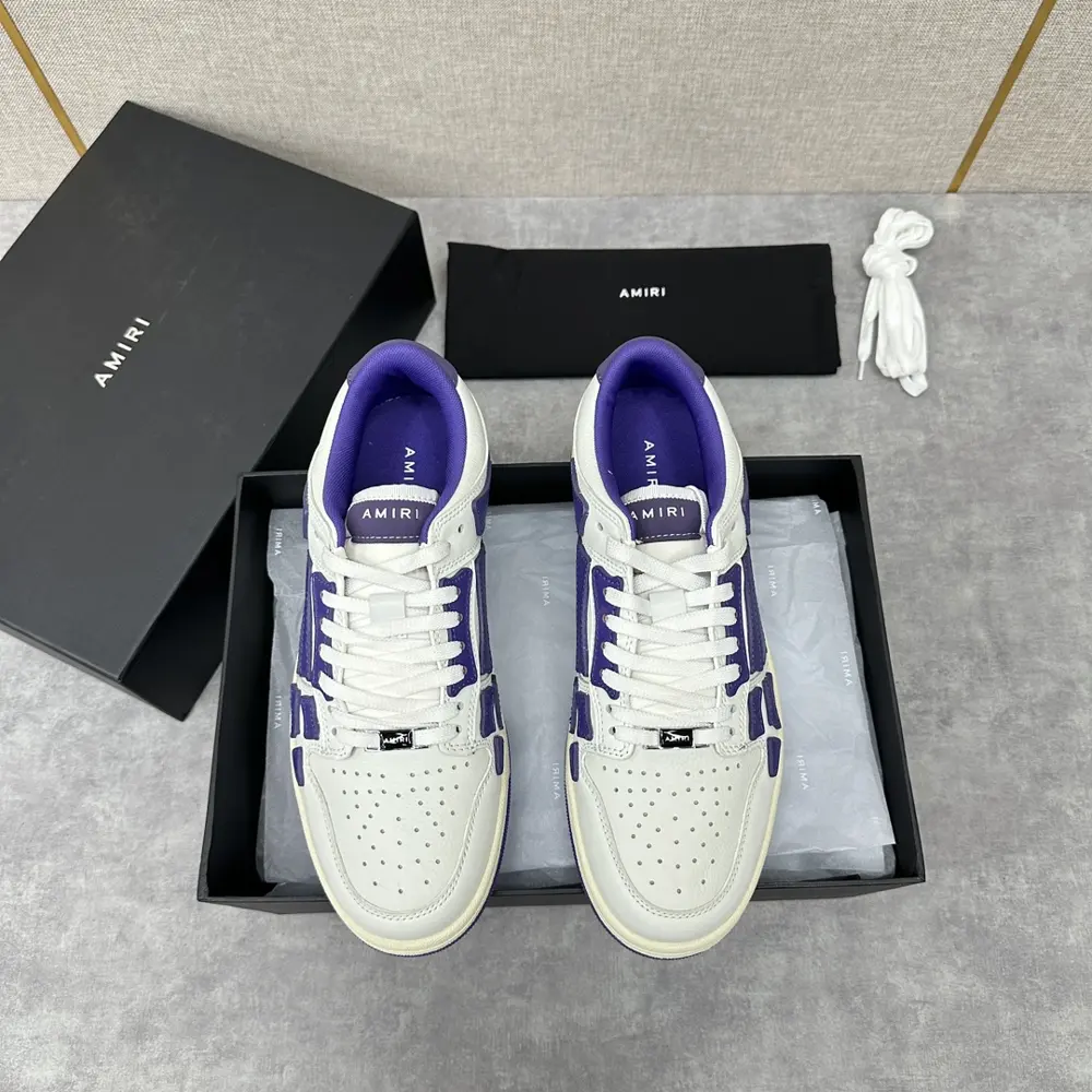 AMIRI couple style street style high version AMIRI bone shoes 20FW RUNWAY SKEL TOP