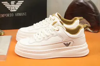 Armani Italian men’s shoes are featured on the cover of fashion magazines
